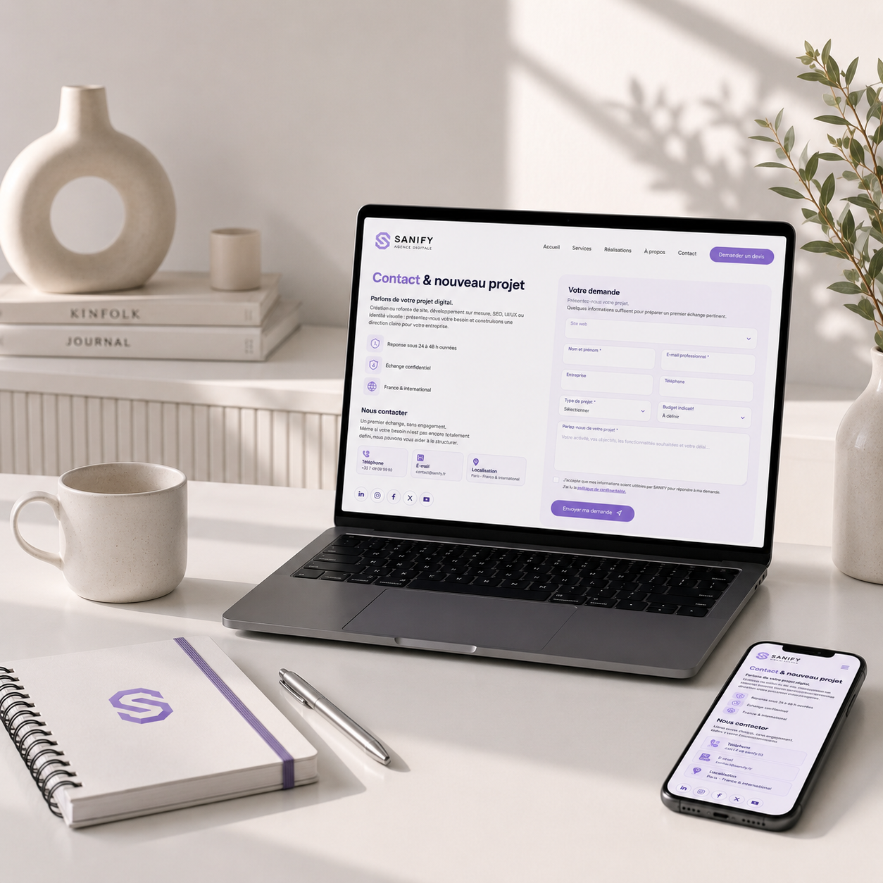 Échange autour d’un projet digital avec SANIFY